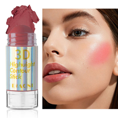 Highlight Contour Stick Outline Shading Powder Three-dimensional Brightening Crouching Silkworm Face Blusher