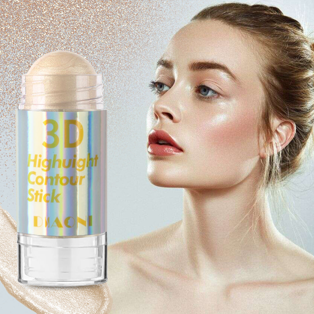 Highlight Contour Stick Outline Shading Powder Three-dimensional Brightening Crouching Silkworm Face Blusher