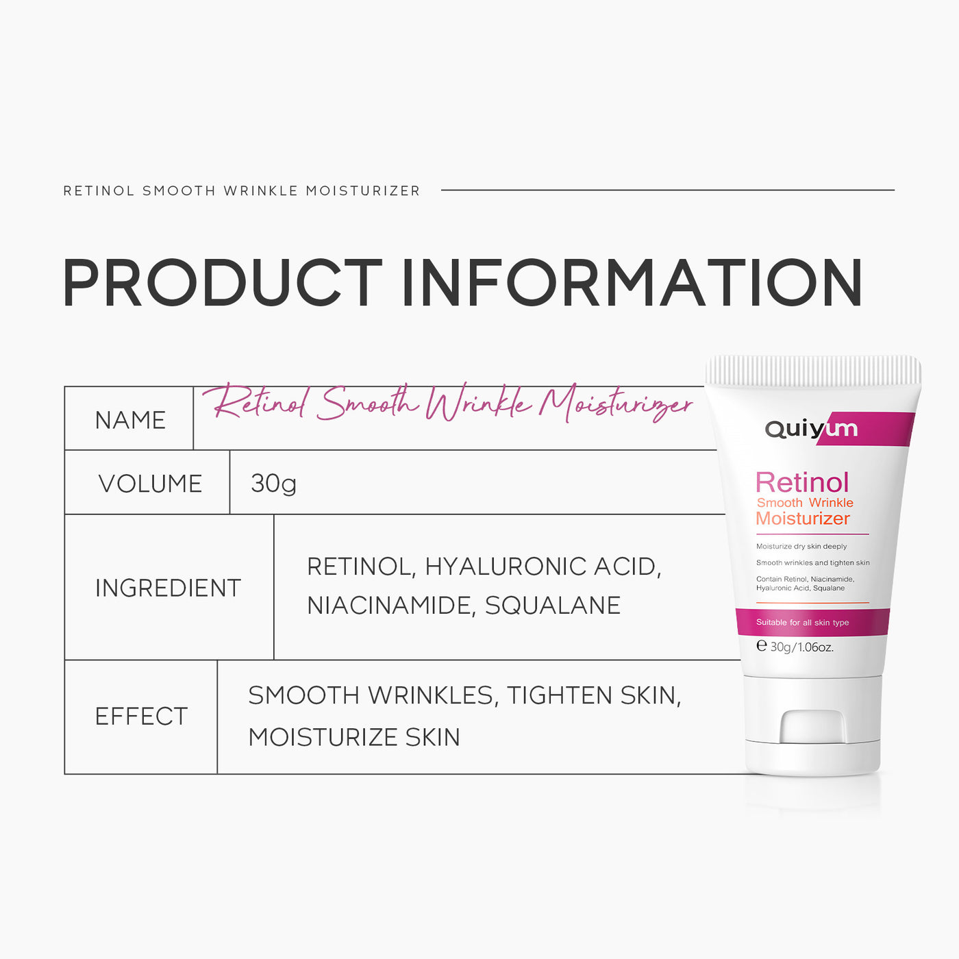 Retinol Cream 30g Moisturizing Repair
