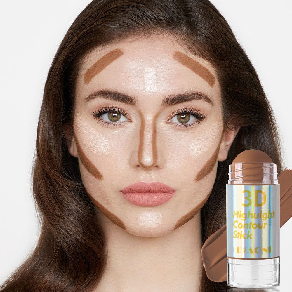 Highlight Contour Stick Outline Shading Powder Three-dimensional Brightening Crouching Silkworm Face Blusher