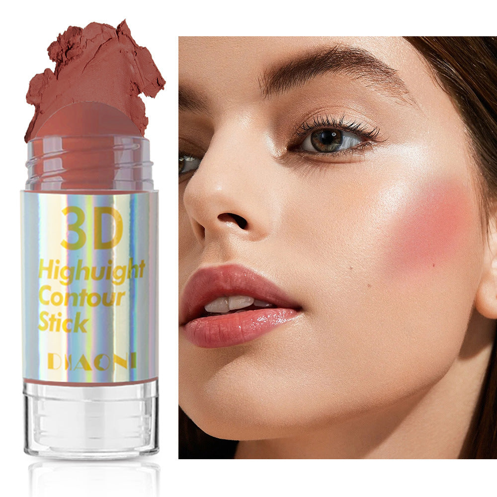 Highlight Contour Stick Outline Shading Powder Three-dimensional Brightening Crouching Silkworm Face Blusher
